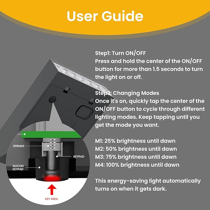 Solar Landscape Lights Outdoor, 3000K Dimmable Solar Pathway Lights, 500LM Solars Spot Light IP65 Waterproof for Walkway Lawn Yard, 2pcs
