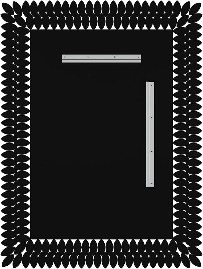 Kelly Miller 30"x40" Jeweled Bathroom Wall Mirror, Large Rectangle Mirror Decorative Mirror Luxury Vanity Mirror with Diamonds for Master Bath Half Bath Living Room Bedroom Fireplace Mantle Entryway