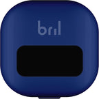 Bril UV-C Toothbrush Sanitizer and Holder, Portable Cleaner, Travel Cover, Magnetic Holder, and Rechargeable Case for Any Size Toothbrush, Navy