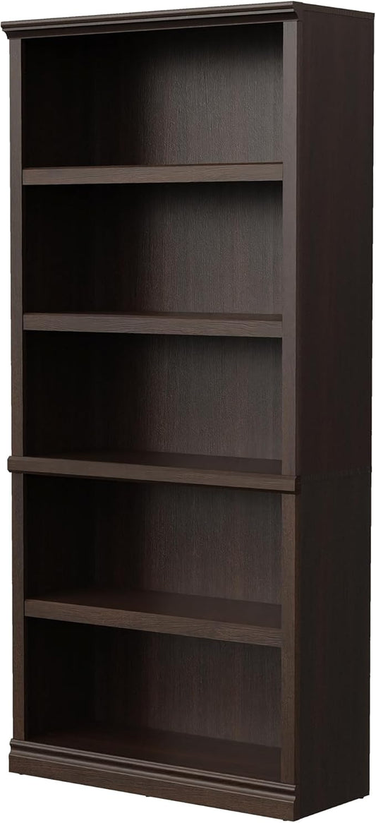 Bookshelf, Open Storage 70 Inch Tall 5 Shelf Bookcase, Floor Standing Bookshelves and Bookcases, Book case for Farmhouse Library Office Bedroom Kids, Dark Cherry - 5 Tier