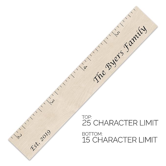 Personalized Growth Chart for Wall - Kids Height Ruler, Wooden Growth Chart for Kids, Wall Ruler for Kids Height Measurement and Height Growth Chart for Home - Kids Sizing Chart