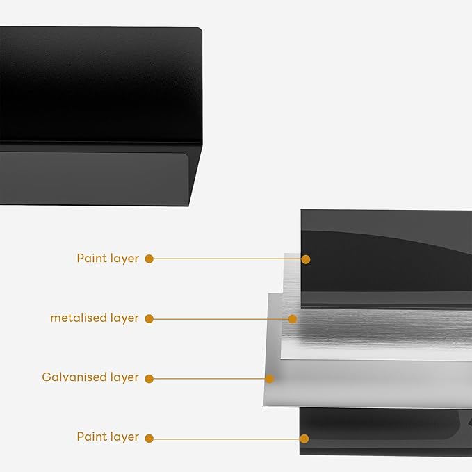 4 Pack Floating Shelves for Wall Storage, Metal Black Hanging Shelves for Living Room/Kitchen/Bedroom/Bathroom Decor, Set of 4 Organizer for Display, Perfume & Book Shelf Wall Mounted