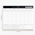 Get Your Stuff Together Weekly Work Planner - 8.5 x 11 Inch Undated Daily Planner with 52 Tear-Off Pages, Weekly To Do List Notepad for Effective Task Management, US Owned Busines