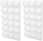 12Pieces 3-Pot Wall Planter Vertical Garden Plant Walls Wall Mounted Vertical Planter with Water-Storage Layer Stackable Wall-Mounted Flower Pot for Gardens, Balconies 180.78lbs Total Capacity (White)