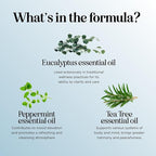 Breathe Essential Oil for Diffuser - Invigorating and Refreshing Breathe Essential Oil Blend with Eucalyptus Peppermint Tea Tree and Mint for Diffusers for Home and Shower Aromatherapy (1 Fl Oz)
