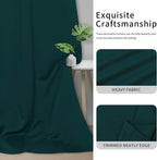 Easy-Going Blackout Curtains for Bedroom, Solid Thermal Insulated Grommet and Noise Reduction Window Drapes, Room Darkening Curtains for Living Room, 2 Panels(46x84 in, Deep Teal)