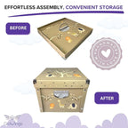 GroWings Baby Keepsake Box - Large Memory Storage for Newborns, Suitable for Boys and Girls, Strong, Durable, and Collapsible Gifts