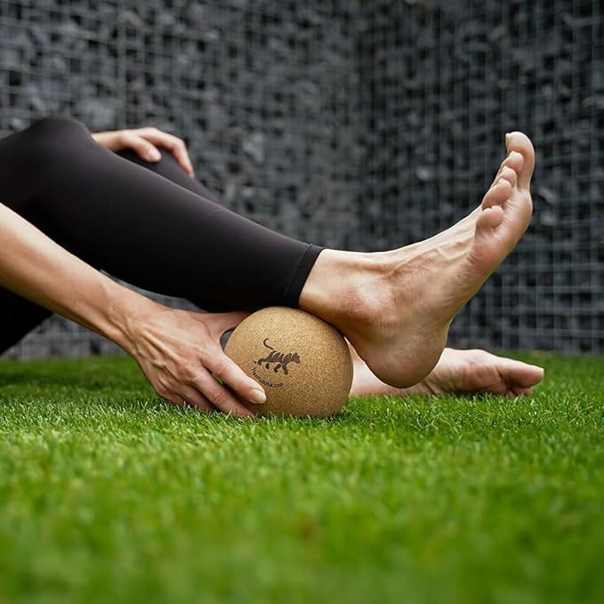 Tiger Tail ReGreen Tiger Ball 5.0 Cork - Deep Tissue Massage Ball – Trigger Point Massage Therapy: Relief for HIPS, Glutes, Back & Shoulder – Treat Muscle Soreness – Help Increase Muscle Recovery