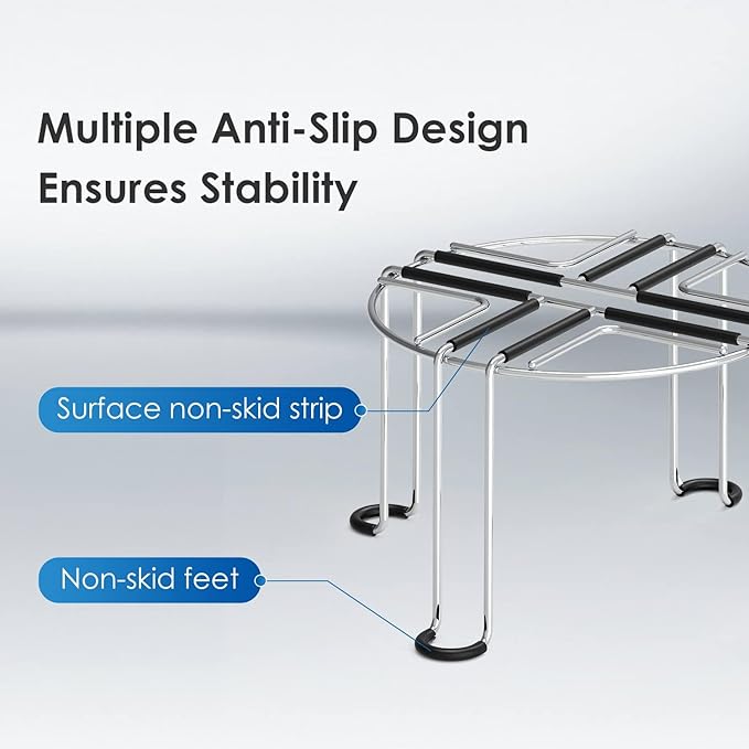 Waterdrop Water Filter Stainless Steel Stand, with Rubberized Non-Skid Feet, Replacement for Berkey® Water Filter System, King Tank Gravity-fed Water Filter System