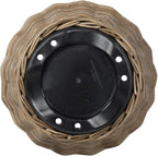 Rattan Kobo Indoor Outdoor Planter Basket with Plastic Pot Large 65 Gallon Soil Capacity