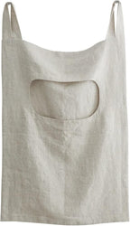 Amazhiyu 100% Linen Door Hanging Laundry Hamper Bag, 19x27 Inches (Linen)