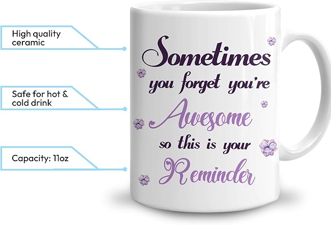Hyturtle Personalized Purple Inspirational Butterfly Mug - Butterfly Gifts For Women - Animal Gift For Bird Lover Her - Bird Gifts For Mom on Mother Day - Custom Coffee Cup Ceramic Mug 11 Oz 15 Oz