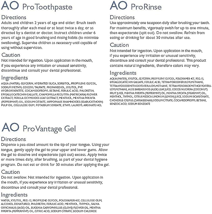 PerioSciences Natural Mouthwash Rinse Oral Care Pre Brush - Mint Anti Cavity Dry Mouth Plaque Remover for Healthier Gum Tissue & Teeth Enamel Protection - AO Dentist Recommended Clean - Pack of 2