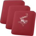 hyha Waterproof Couch Cushion Covers, Stretch Sofa Couch Seat Slipcover for Dog Washable, Non-Slip Waterproof Outdoor Cushion Covers for Patio Furniture Replacement (3 Pieces, Wine Red)