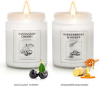 Scented Candles Sets, Candles for Home Scented,Made with Natural Soy Wax & Essential Oils, 35 Hour Burn Time,4 x 7.1 Oz Aromatherapy Candle Gifts for Christmas Birthday Women Mom Best Friends.