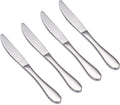VANRA 4-Piece Children Knives Set Stainless Steel Kids Dinner Knife Child Silver Cutlery Set 6.8-inch (4 knives)