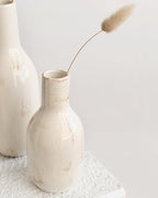NOBULA White Ceramic Donut Vases – Modern Home Decor for Living Room, Bedroom & Table Centerpiece - Minimalist Nordic – Unique Vases for Olive Plant & Flowers – Decorative Coffee Table Vase Set of 3