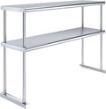 AmGood Double OverShelf Stainless Steel NSF - Many (48" Long x 14" Deep)