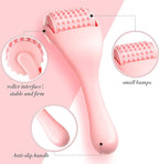 Tondiamo 2 Pcs Muscle Roller Stick Fascia Body Cellulite Face Muscle Massage Roller Manual Massage Tools for Muscles Relief Neck Arm Back Leg Body Roller Deep Trigger Points Release Roller (Pink)