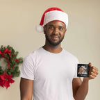 Personalized Christmas Gingerbread Black Cup, Christmas Gingerbread House Design Mug, Customized Name Christmas Coffee Cup 11oz 15oz, Custom Xmas Themed Ceramic Mug, Gift For Son Daughter