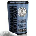 Coach Soak Recovery Bath Soak - Alternative to Epsom Salt Bath Soak - Fast-Absorbing Pure Magnesium Flakes with 21 Minerals, Bath Salts & Essential Oils - 3 lb (1 Pack) - Unscented