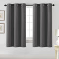 H.VERSAILTEX Blackout Curtains for Bedroom Thermal Insulated Room Darkening Living Room Curtains 63 Inch Long Grommet Privacy Protection Window Curtain Panels/Drapes, 2 Panels, Charcoal Grey