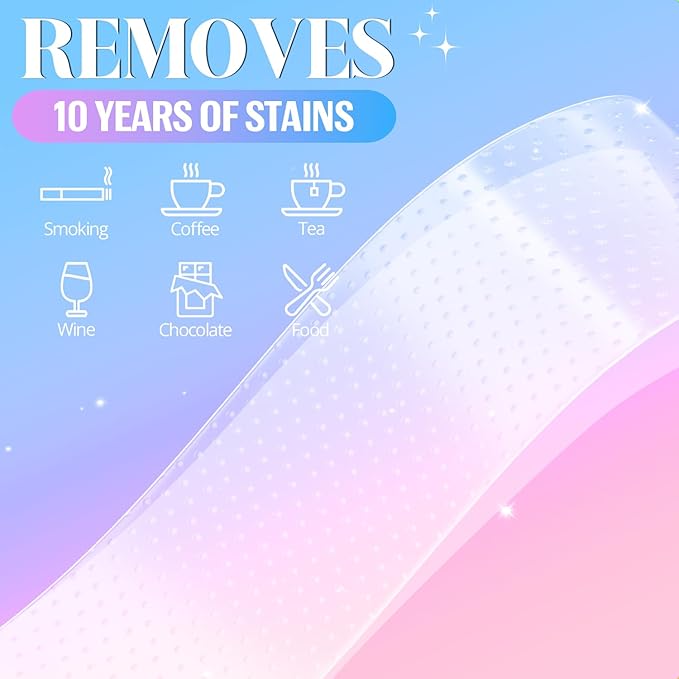 Teeth Whitening Strips White Strip - 28 Pcs Sensitive Whiten Stripe, Natural Enamel Safe Non-Slip Dry Product,30 Minutes Fast Effects Tooth Whitener,14 Treatments Mint Kit for Home Family Travel Work