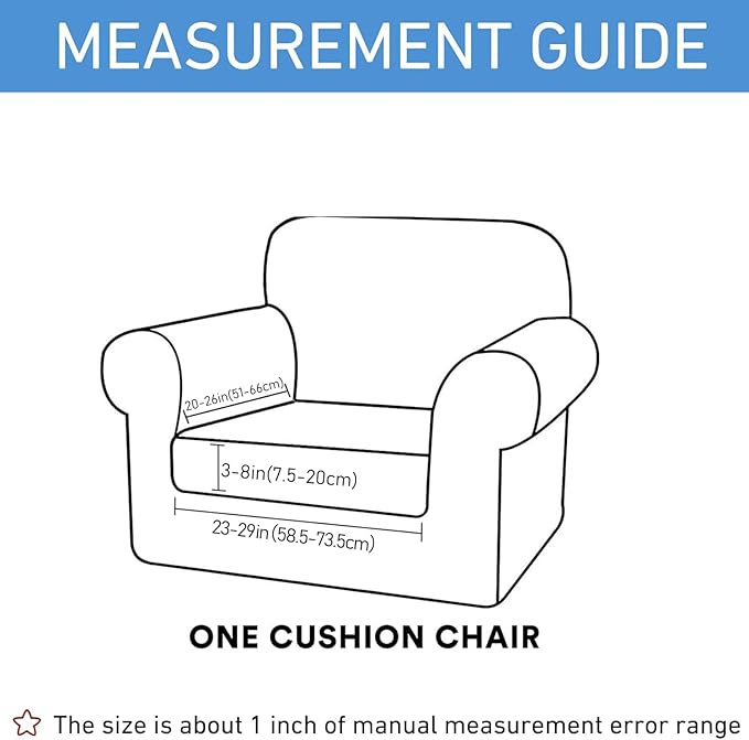 hyha Waterproof Couch Cushion Covers, Stretch Sofa Couch Seat Slipcover for Dog Washable, Non-Slip Waterproof Outdoor Cushion Covers for Patio Furniture Replacement (1 Piece for Small, Peacock Blue)