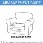 hyha Waterproof Couch Cushion Covers, Stretch Sofa Couch Seat Slipcover for Dog Washable, Non-Slip Waterproof Outdoor Cushion Covers for Patio Furniture Replacement (1 Piece for Small, Grey)