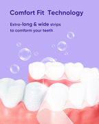 MySmile Non-Sensitive 10Pcs Teeth Whitening Strips Kit with Waterproof 28X LED Light 10-Min Fast Remove Coffee Wine Tobacco 20 Years of Stains Whitening Tooth Care Oral Safe for Enamel