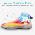 Shoe Dryer and Deodorizer with Timer - Shoes Boots Socks Gloves Dryer Warmer, Adult-Foot-Shaped | No Noise | Strong Wire | US Plug (PM20)