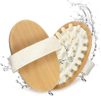 Natural Wooden Massage Body Brush for Cellulite and Improve Lymphatic Blood Circulation Dry Brush Remove Dead Skin Shower Bathe SPA Bath Brush