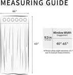Easy-Going Blackout Curtains for Bedroom, Solid Thermal Insulated Grommet and Noise Reduction Window Drapes, Room Darkening Curtains for Living Room, 2 Panels(46x63 in, Classic Blue)