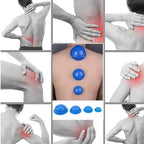 12 Pcs Silicone Massage Cupping Set Vacuum Cupping Cans Acupuncture Cupping Therapy Set Professional Body Massage Suction Cup Cupping Therapy Pain Relief Muscle Health Relaxation