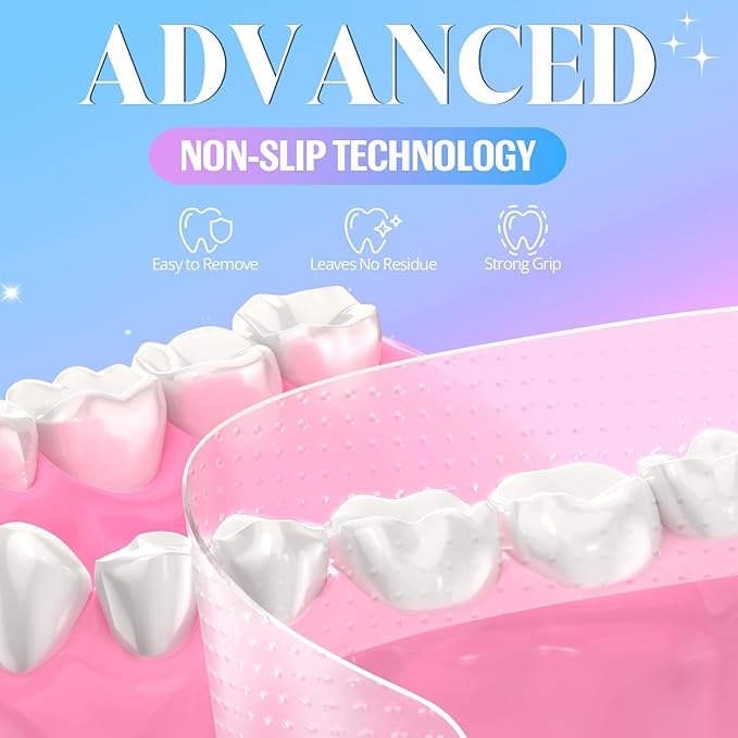 Teeth Whitening Strips White Strip - 28 Pcs Sensitive Whiten Stripe, Natural Enamel Safe Non-Slip Dry Product,30 Minutes Fast Effects Tooth Whitener,14 Treatments Mint Kit for Home Family Travel Work