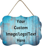 Personalized Custom Wooden Signs with Any Text Name for Home Door Man Cave Bar Family Farmhouse Decorative Home Kitchen Rustic Wall Decor