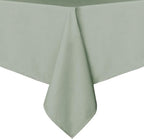 sancua Rectangle Tablecloth - 60 x 120 Inch - Stain and Wrinkle Resistant Washable Polyester Table Cloth, Decorative Fabric Table Cover for Dining Tables, Buffet Parties and Camping, Sage Green