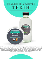 Vanman's - Oral Mouth Care Kit with Powder Toothpaste (2.5 Ounce) and Oral Rinse Mouthwash (8 Ounce) - Aloe, Mint Remineralizing Mouthwash and Tooth Powder with Coconut Charcoal, Egg Shell