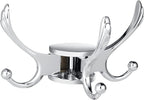 Heavy Duty Swivel Coat Hook Space Saving Towel Rope Hook Wall Mount Triple Swing Arms for RV Bathroom Kitchen Garage,Polished Chrome