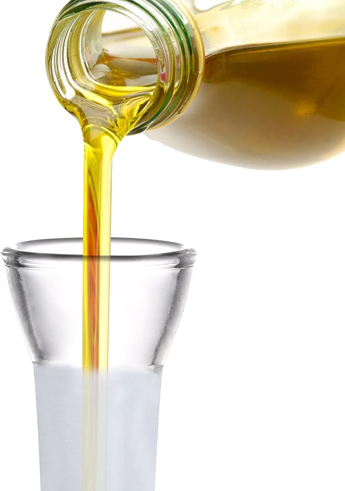 ELETON Olive Oil Dispenser Borosilicate Glass Bottle - 16 oz 500ml Non Drip Dispenser - Leak Proof Pourer Vinegar Drizzler Cruet - Easy Clean Drip Free Bottles for Kitchen