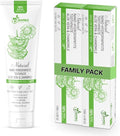 Natural Fluoride Free Toothpaste - Nano Hydroxyapatite, Remineralizing, Sensitive Teeth, Whitening & Zero Waste Tube - Dentist Recommended for Adult & Kids Oral Aloe Vera & Chamomile (2 Pack, Aloe)