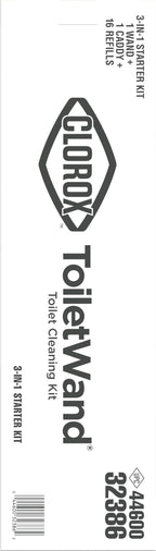 Clorox Original Toilet Cleaning System - ToiletWand, Storage Caddy and 16 Heads, Dorm Room Essentials, (Package May Vary)