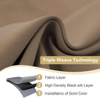 H.VERSAILTEX Thermal Insulated Blackout Window Panels Microfiber Formaldehyde-Free Kids Curtains for Holiday Season Home Decoration,Grommet Top,52 by 96 - Inch - Macchiato - Set of 2