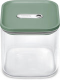 Caraway 2.5qt Glass Airtight Food Storage Container with Lid – Non-Toxic, BPA-Free Kitchen Storage Container – Stackable, Space-Saving Airtight Container for Dry Goods and More - Sage