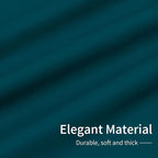Easy-Going Blackout Curtains for Bedroom, Solid Thermal Insulated Grommet and Noise Reduction Window Drapes, Room Darkening Curtains for Living Room, 2 Panels (42x54 in, Peacock Blue)