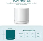 vancasso Ceramic Plant Pots, 8.25 Inch Ceramic Pot for Plants, Planters Pots for Indoor Plants with Drainage Holes, Flower Pot for Indoor House Plant, White