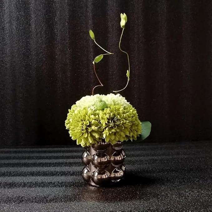 Kimura's Cabin 20Pcs Green Artificial Chrysanthemums Fake Silk Ball Flowers Mums Bouquets Arrangements Wedding Party Decor St Patricks Day Home Kitchen Garden Table DIY Floral Centerpieces (Green)