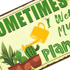 Funny Signs Garden Decor Outdoor Vintage Garden Decorative Metal Sign Gifts For Women Plant Lover Sometimes I Wet My Plants 12x8 Inches