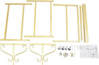 40 Slots Champagne Holder Stand for Party, Wine Glass Display Wall Holder, Stable Wine Glass Stemware Rack for Bar, Wedding, Party (Gold)