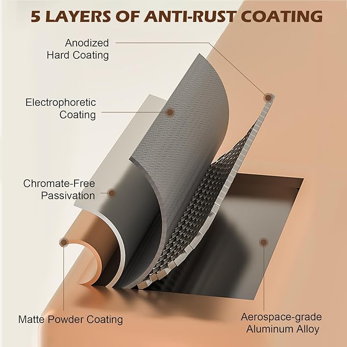 YUPER Bathroom Counter Organizer, Bathroom Organizers with Toothbrush Holder, Makeup Storage Shelf Vanity Tray Perfume Organizer, Bedroom Bar Corner Counter Storage Sink Shelf Gold